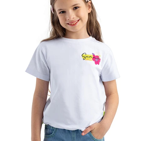 Футболка белая детская LKGCT12-00