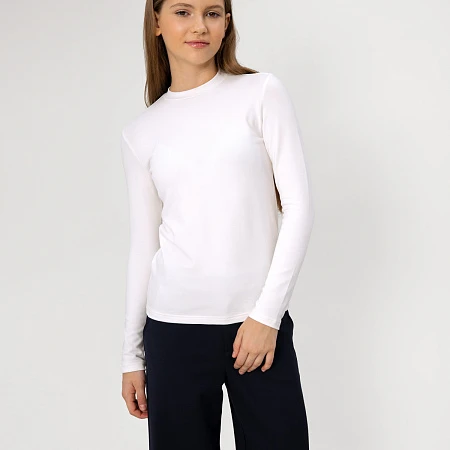 OJGCL08-00 Футболка с длинным рукавом(белый) 122-171